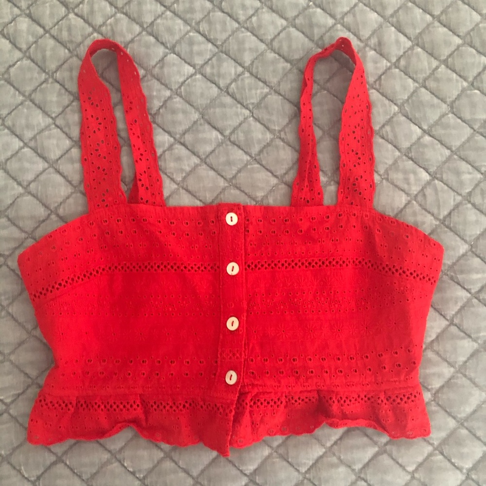 Forever 21 Red Crop Top